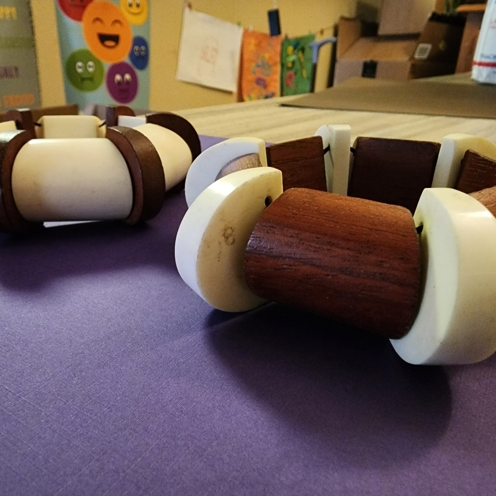 Wooden tribal bracelets